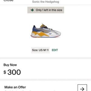 Puma Sonic the Hedgehog Sneakers